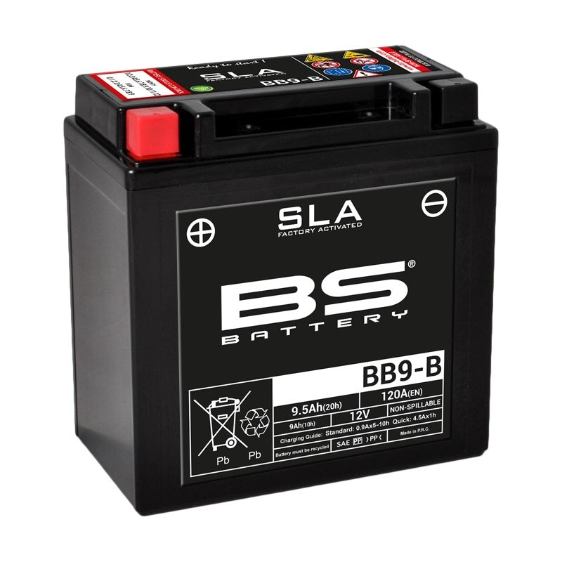 BS BATTERY SLA BATTERY MAINTENANCE FREE FACTORY ACTIVATED - BB9 -B