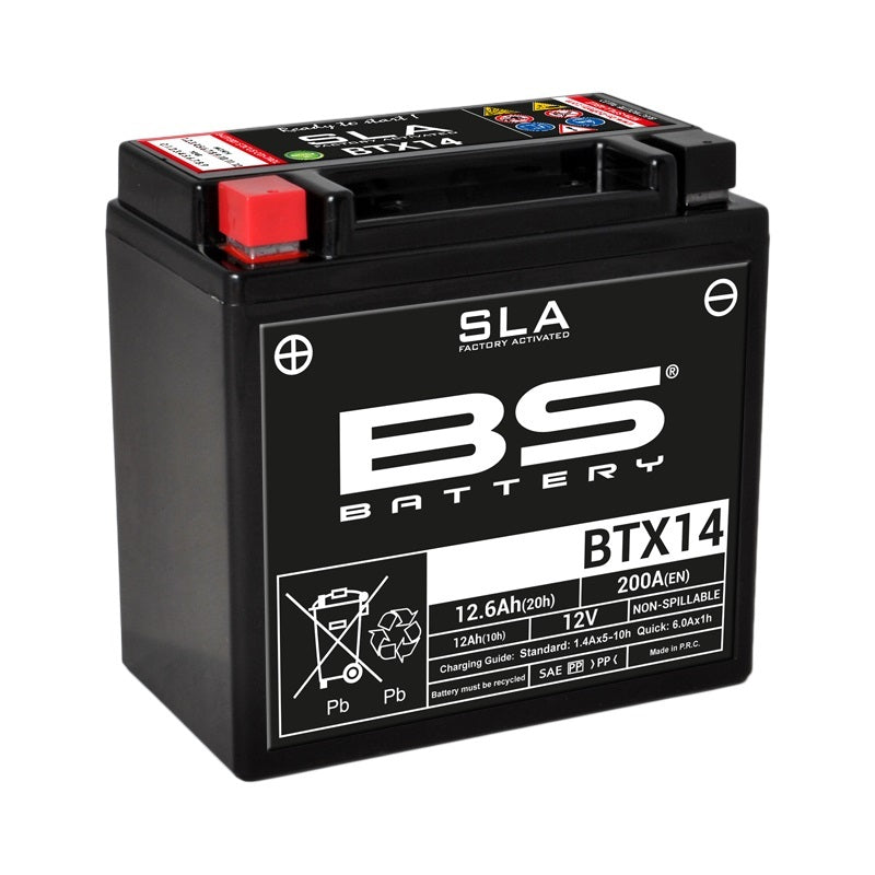 BS Battery SLA Batteryance Free Factory Activation - BTX14