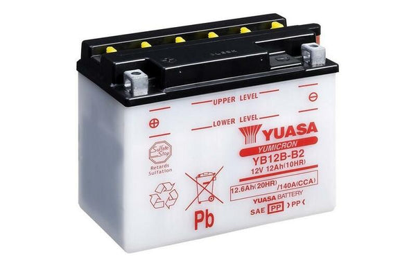 Конвенционална батерия на Yuasa без пакет от киселина - YB12B -B2