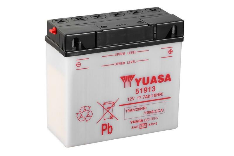 Yuasa conventional battery without acid packages - 51913