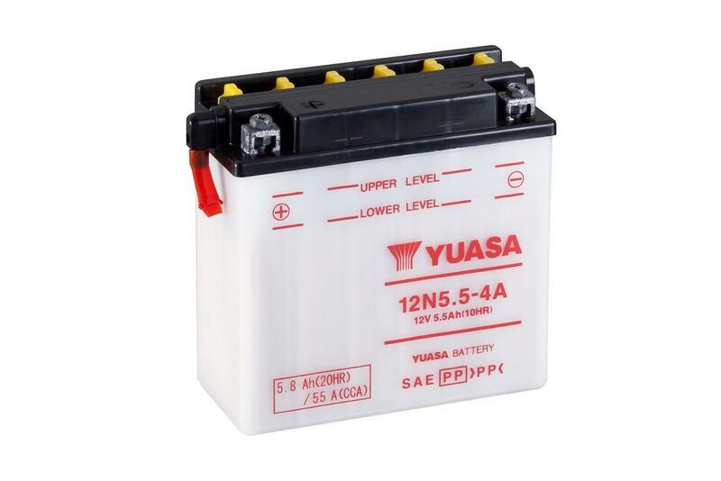 Yuasa conventional battery without acid packages - 12N5.5-4a