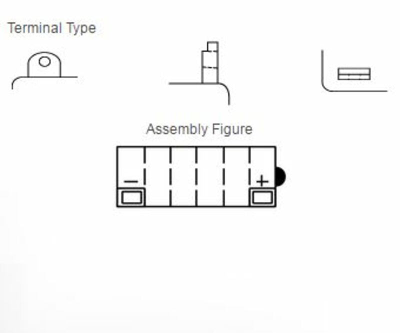 Yuasa conventional battery without acid package - 12N5.5A -3B