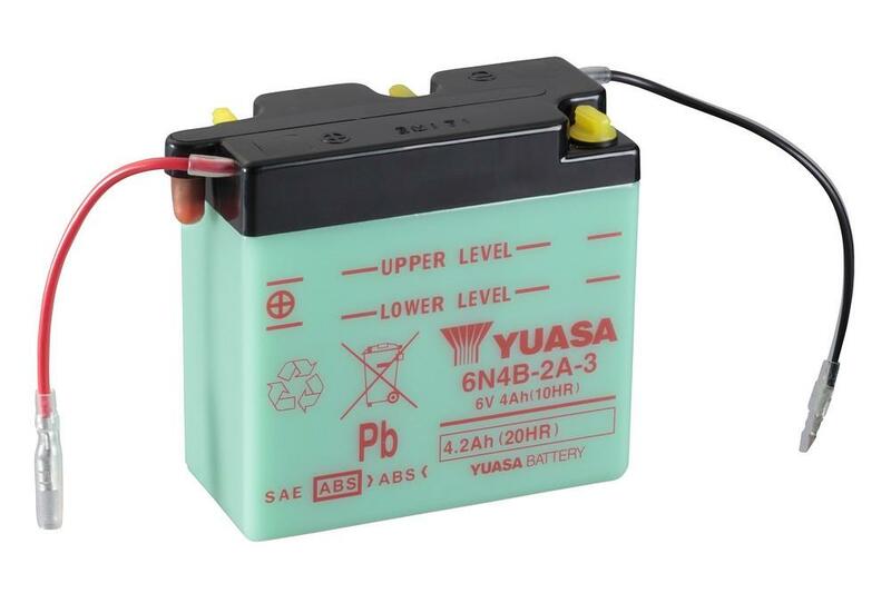 Yuasa conventional battery without acid packages-6n4b-2A-3