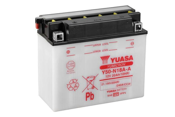 Yuasa конвенционална батерия без пакет от киселина-y50 n18a-a