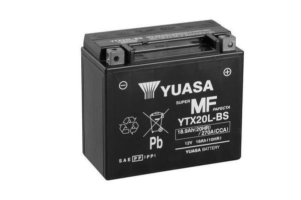 Поддръжка на Yuasa -Бейд батерия с пакет от киселини -YTX20L -B