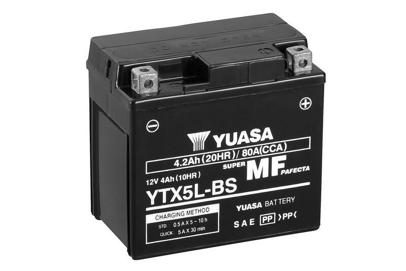 Поддръжка на Yuasa -Free Батерия с пакет от киселини -YTX5L -B