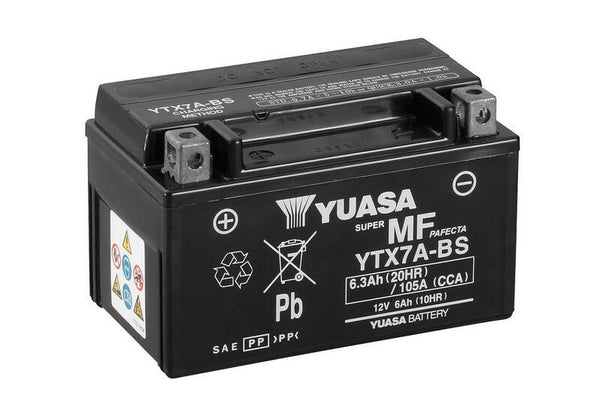 Поддръжка на Yuasa -Free Батерия с пакет от киселини -YTX7A -B