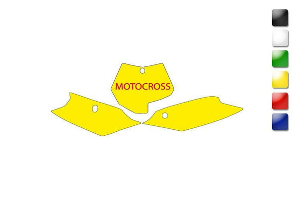 Blackbird Plate Stickers Black KTM SX/SXF 3517/000006