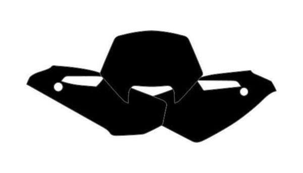 Blackbird Plate Stickers Black Husqvarna WR250/300 3615/000006