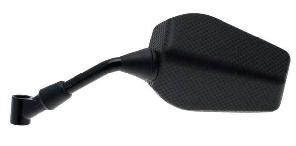 V PARTS F1 Rectangular Left Mirror Universal M8/125 - Carbon (1pc) E692I 