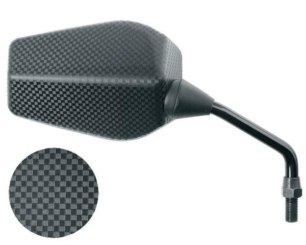 Vicma F1 Rectangular Right Mirror Universal M10/125 - Carbon (1pc) E977D