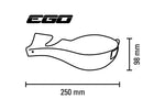 Barkbusters Ego Handguard две точки монтиране направо Ø22mm жълто его-001-00-yee