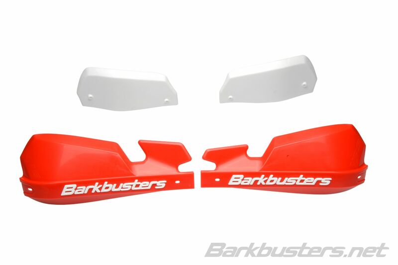 BARKBUSTERS VPS MX Handguard Plastic Set Only Red/White Deflector VPS-003-01-RD