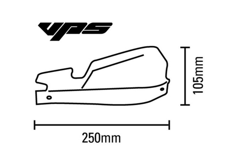 Barkbusters VPS MX Handguard Set Universal Mount Black VPS-007-01-BK