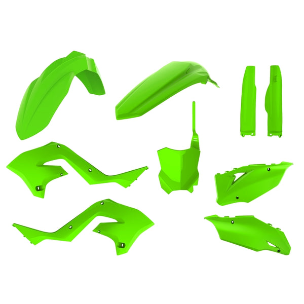 Polisport Restyle Plastic Kit Lime Green Kawasaki KX125/250 90936