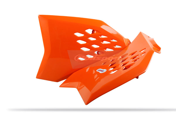 Полицейски портал радиатор покрива OEM цвят (11-15) Orange KTM SX65 8412400013