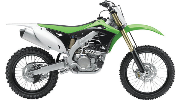Радиатор Policeport покрива OEM цвят зелен/черен Kawasaki KX450F 84159001