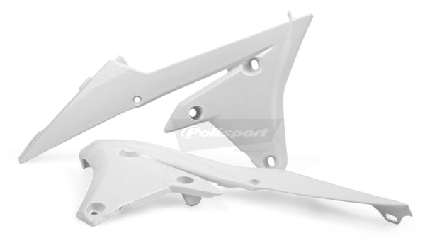 Полицейската порта радиатор покрива бял Yamaha YZ250F/YZ450F 84172002