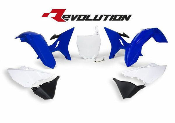 RaceTech Revolution заместващ пластмасов комплект син/бял Yamaha YZ125/250 R-Kityz0-BL0-REV