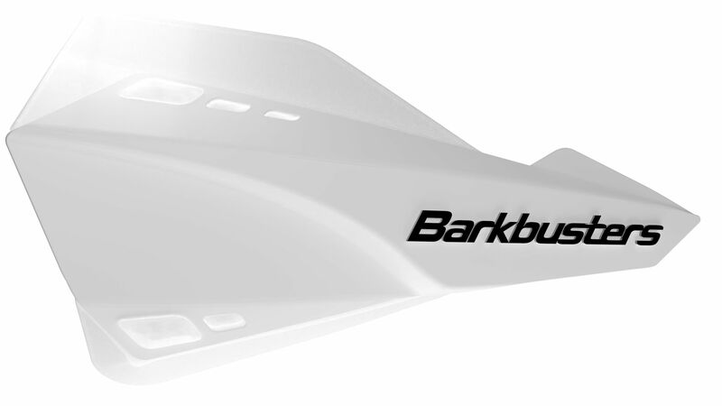 Barkbusters Saber Handguard Set Universal Mount White/White SAB-1WH-02-WH