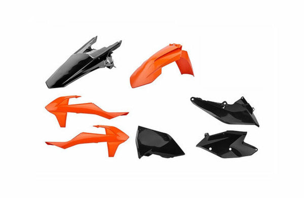 Police Port MX Plastic Kit Orange/Black KTM SX/SX-F 90907