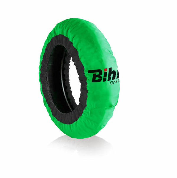 Bihr Home Track EVO2 Авторегулирана гума по-топли гума отпред 120 / задна 180-200 мм зелен SBK-A-Green
