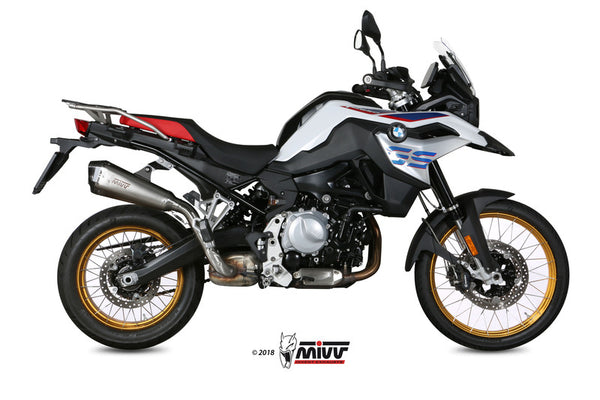 MIVV DELTA RACE MUFLER от неръждаема стомана/Carbon End Cap BMW F850GS 00.73.B.033.ldrx