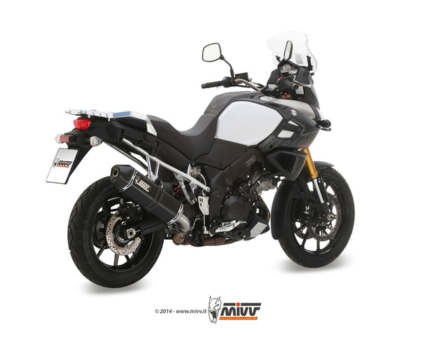 MIVV Speed ​​Edge Steel Black Slip-On Suzuki DL1000 V-Strom P.042.LRB