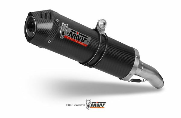 MIVV овална въглеродна капачка Двойно приплъзване на въглерод Yamaha XT660 X/R Y.017.L3C