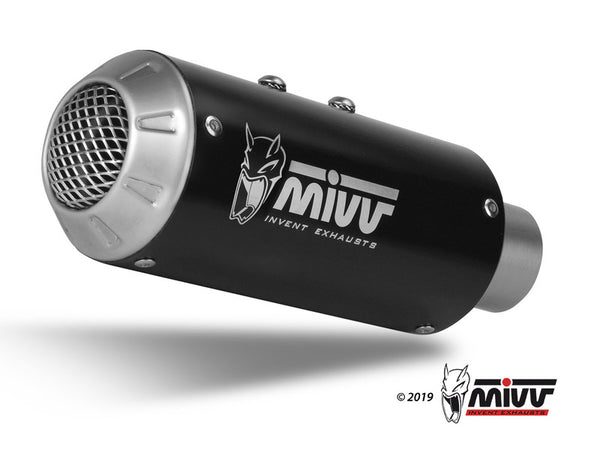 MIVV MK3 Muffler Steel Black/неръждаема стомана Крайна капачка Yamaha MT-10 Y.057.LM3B