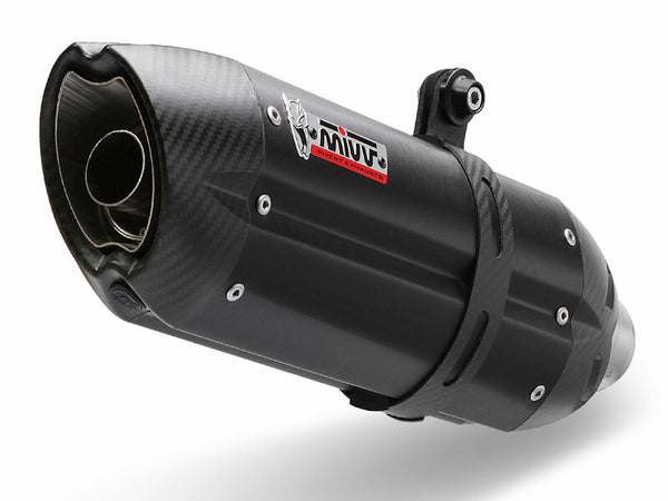 Mivv Suono Steel Black Muffler Carbon End Cap BMW R1200R 00.73.B.005.L9