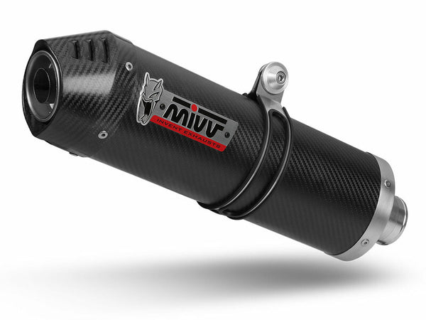MIVV Oval Muffler Carbon/Carbon End Cap Suzuki GSX-R Hayabusa 00.73.S.052.LEC med sportig design i kolfiber för motorcykeltillbehör. Perfekt reservdel för prestandaoptimering.