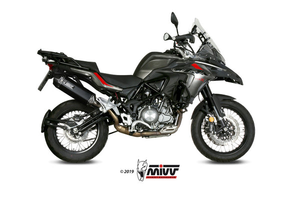 MIVV Speed ​​Edge Muckler Steel Black/Carbon End Cap Benelli TRK 502x E.004.LRB