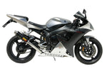 MIVV GP Carbon Slip-On Yamaha R1 Y.012.L2S monterad på sportmotorcykel, perfekt för prestanda och stil inom reservdelar och tillbehör.