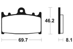 Tecnium Snerited Metal спирачни накладки - MTR131 1090551