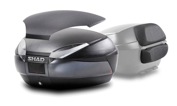 SHAD SH48 DG TOP CASE + RAIMST - тъмносив /Matt Carbon (D0B48306R)