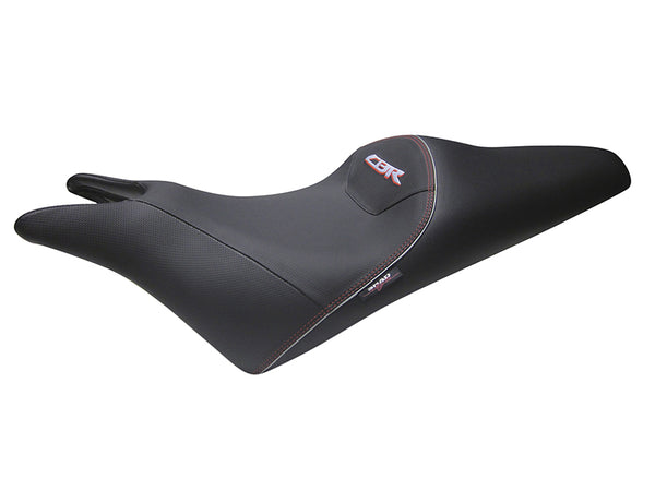 Седалка за седалка на седалка Черни/Червени шевове - Honda CBR600F Shh0b6209