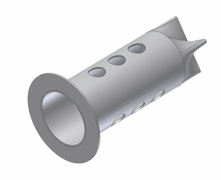 MIVV After-Sales Parts DB Killer 50.DK.081.0 i metall med flera runda hål, designad för avgassystem. Reservdel för fordonstillbehör.