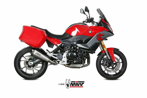 Mivv Delta Race Silencer неръждаема стомана/Carbon End Cap BMW F900XR B.037.LDRX