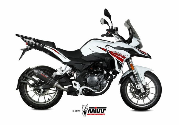 MIVV овална заглушител въглероден/въглероден край капачка Benelli TRK 251 E.006.L3C