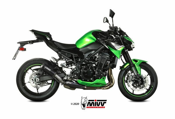 Mivv Mk3 Silencer Steel Black/неръждаема стомана Крайна капачка Kawasaki Z900 K.052.LM3B