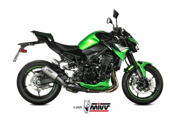 MIVV MK3 Silencer неръждаема стомана/неръждаема стомана Крайна капачка Kawasaki Z900 K.052.LM3X