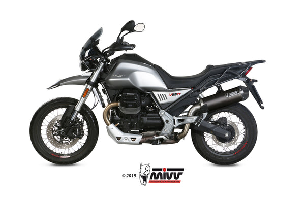 MIVV овален заглушител въглероден карбонен край капачка moto guzzi v85t m.013.lec