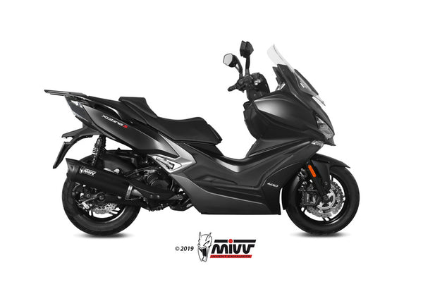 Mivv Mover Silencer Black неръждаема стомана/Black Abs End Cap Kymco Xciting 400i S MV.Ky.0001.LV