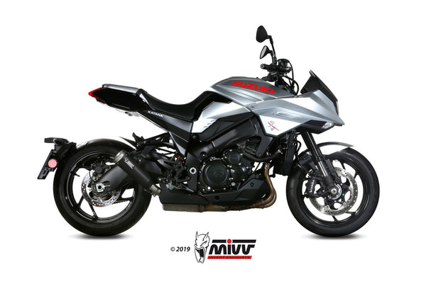 Mivv Ghibli Steel Black Mufler Suzuki GSX-S1000 P.056.LGB