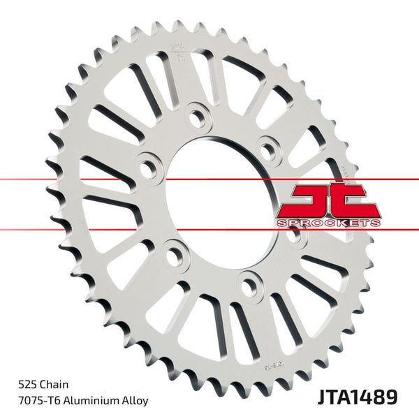 Aluminium Ultra -Light Reaar Sprock 1489 - 525 JTA1489.44BLK