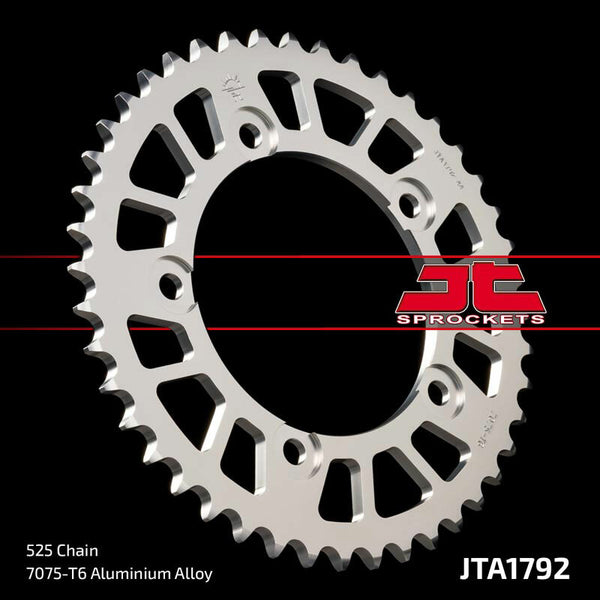 Aluminium Ultra -Light Reaar Sprock 1792 - 525 JTA1792.43BLK