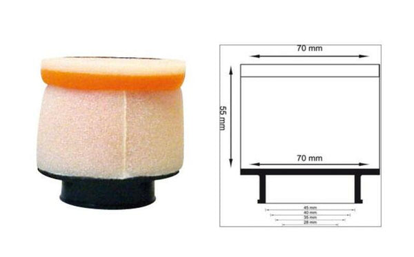 Twin Air Air Filter Cilindrical Ø40mm - 158972
