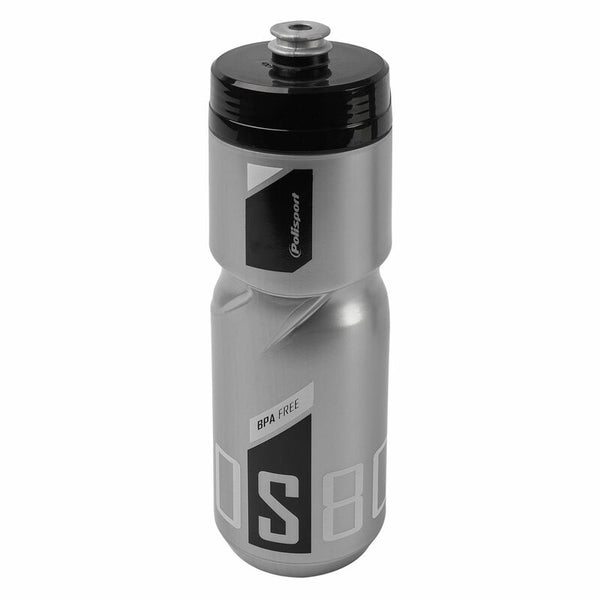 Police Port Water Bottle S800 Silver/Black/White Screw-on CAP 800ml 8645400002