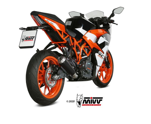 MIVV X-M1 Slip-on-Steel Черна/неръждаема стомана KTM KT.019.LC4B
